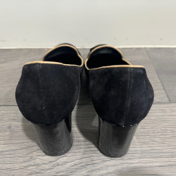 Louis Vuitton black Suede uniform collection heels size 36.5 women - Picture 4 of 8